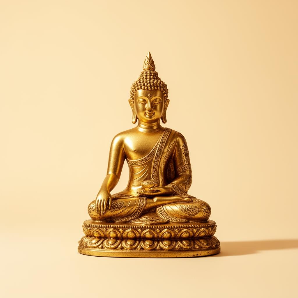 Artisan using steel chisels to detail a bronze face