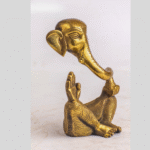 Zen Ganesha Metal Statue — Hand‑Cast Nepalese Elephant‑God Décor, Yoga & Meditation Altar Accent