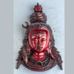 Divine Trio Wall Mask | Ganesha Shiva Parvati Set – Handcrafted Nepalese Resin Spiritual Decor