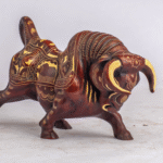 Nepali Resin Bull & Elephant Family Figurine Set – Ethnic Hand‑Carved Decor – Single, Duo, Trio, or Family Bundle