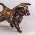 Nepali Resin Bull & Elephant Family Figurine Set – Ethnic Hand‑Carved Decor – Single, Duo, Trio, or Family Bundle