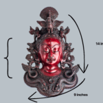 Divine Trio Wall Mask | Ganesha Shiva Parvati Set – Handcrafted Nepalese Resin Spiritual Decor