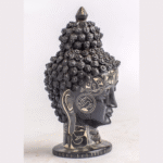 Hand Carved Resin Buddha Head Sculpture – Enlightenment Bust for Meditation, Home Altar or Gift | AscendaCo Crafts