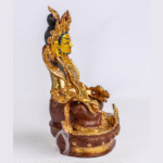 Handcrafted Lord Kubera Statue • Copper & Gold-Plated Wealth Deity • 9″ God of Prosperity Idol