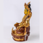 Handcrafted Lord Kubera Statue • Copper & Gold-Plated Wealth Deity • 9″ God of Prosperity Idol