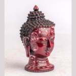 Hand Carved Resin Buddha Head Sculpture – Enlightenment Bust for Meditation, Home Altar or Gift | AscendaCo Crafts