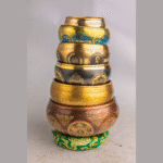 Set of 7 Himalayan Singing Bowls • Handmade Copper/Brass Sound Healing Bowl Set • Meditation & Chakra Therapy Gift