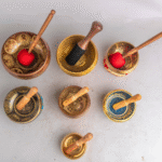 Set of 7 Himalayan Singing Bowls • Handmade Copper/Brass Sound Healing Bowl Set • Meditation & Chakra Therapy Gift