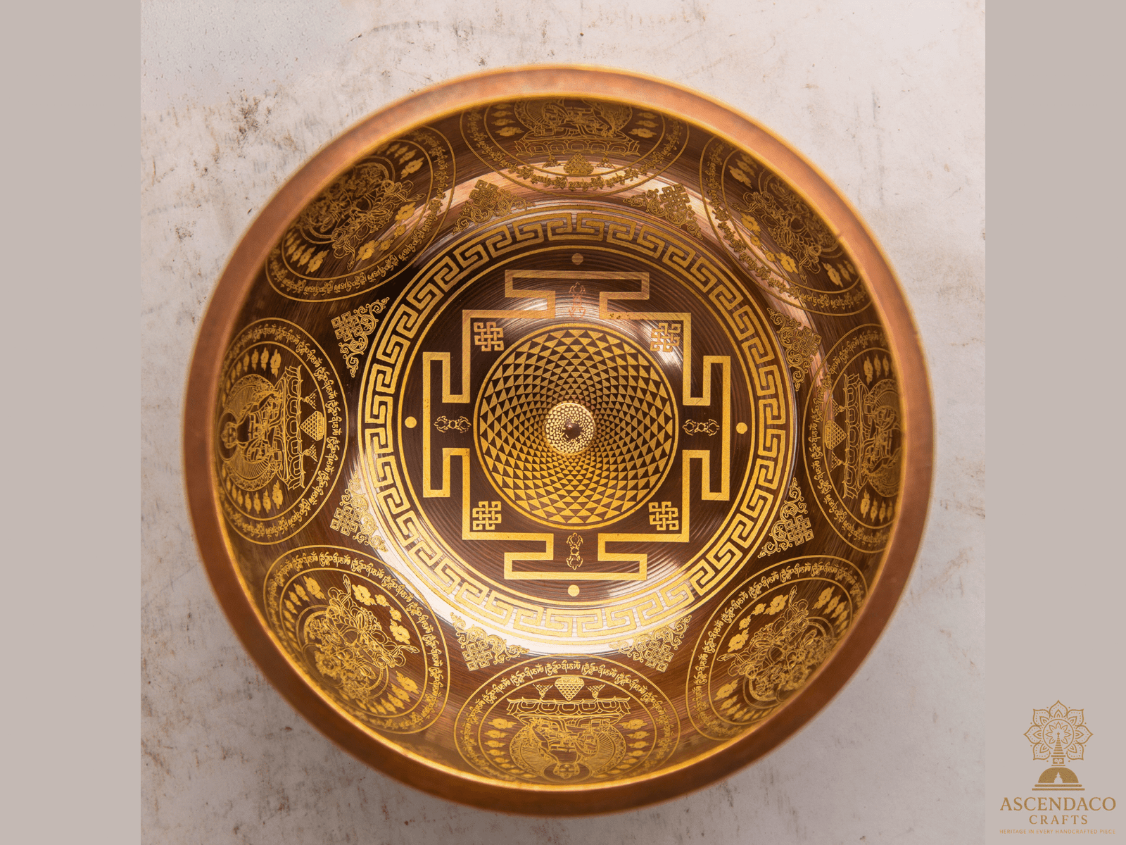 Set of 7 Himalayan Singing Bowls • Handmade Copper/Brass Sound Healing Bowl Set • Meditation & Chakra Therapy Gift - Image 8