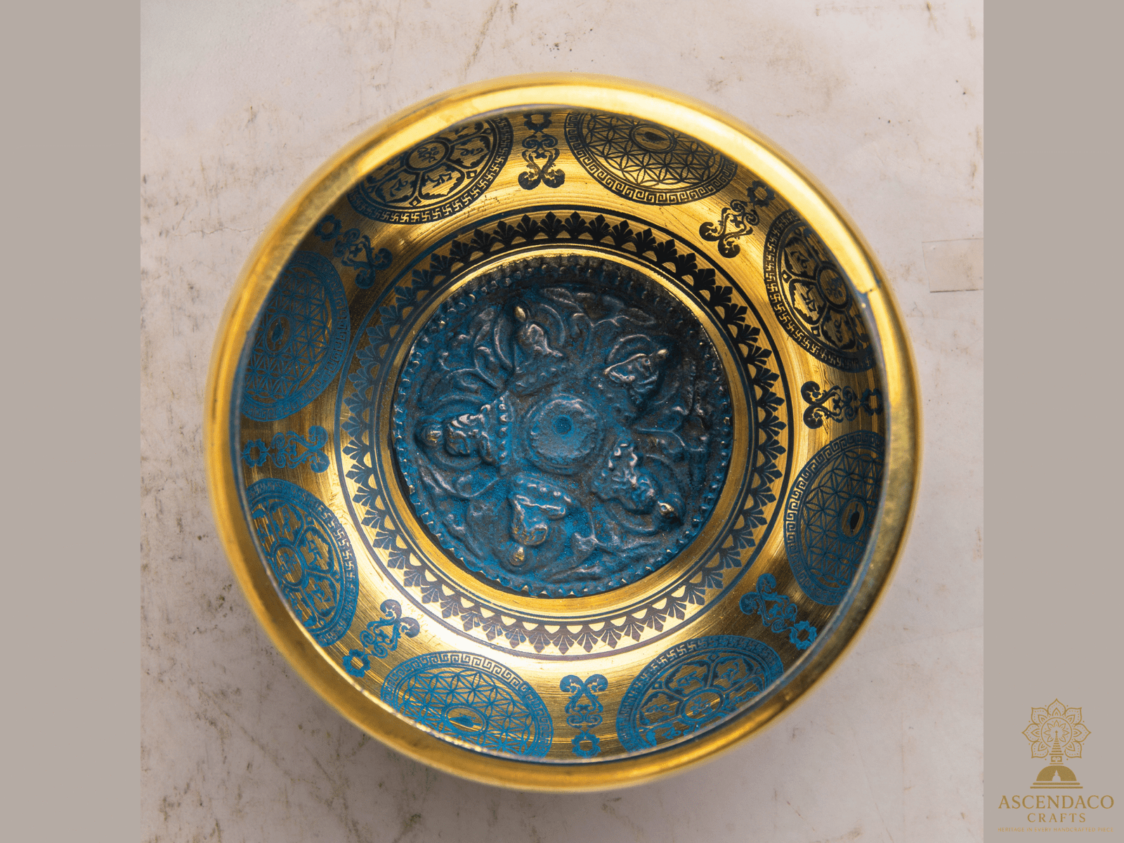 Set of 7 Himalayan Singing Bowls • Handmade Copper/Brass Sound Healing Bowl Set • Meditation & Chakra Therapy Gift - Image 10