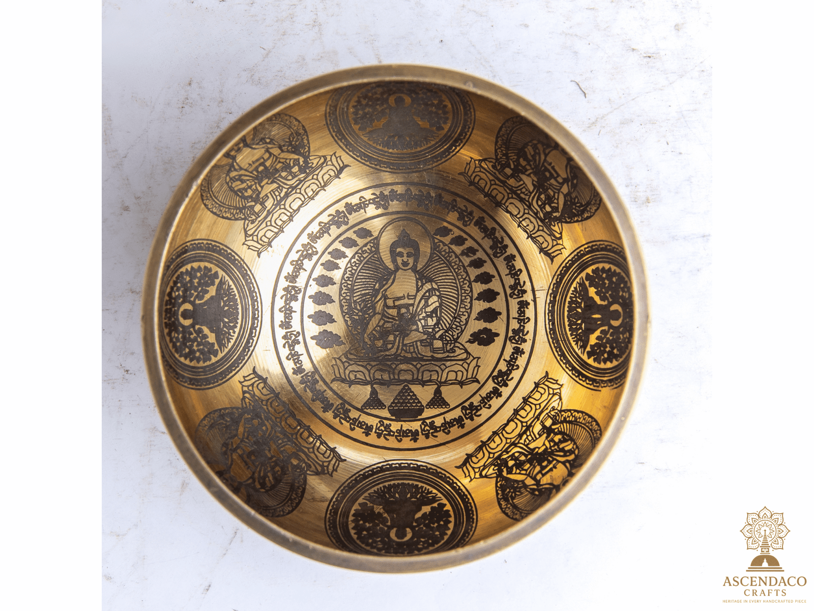 Set of 7 Himalayan Singing Bowls • Handmade Copper/Brass Sound Healing Bowl Set • Meditation & Chakra Therapy Gift - Image 5