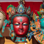 Handcrafted Himalayan Buddha & Tara Masks – Stunning Ethnic Wall Decor from Nepal – Unique Spiritual Art