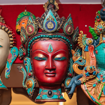 Handcrafted Himalayan Buddha & Tara Masks – Stunning Ethnic Wall Decor from Nepal – Unique Spiritual Art