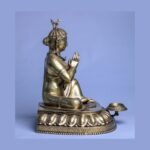Bhupatindra Malla King & Queen — Gilt Royal Statue Set of 2