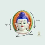 Enlightened Buddha Mask — Handmade Papier-Mâché Wall Art (12″)
