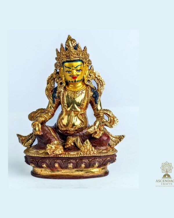 Kuber Mini Statue — Handcrafted Copper God of Wealth Sculpture