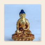 Mini Buddha Statue — Handcrafted Himalayan Copper & Brass Sculpture