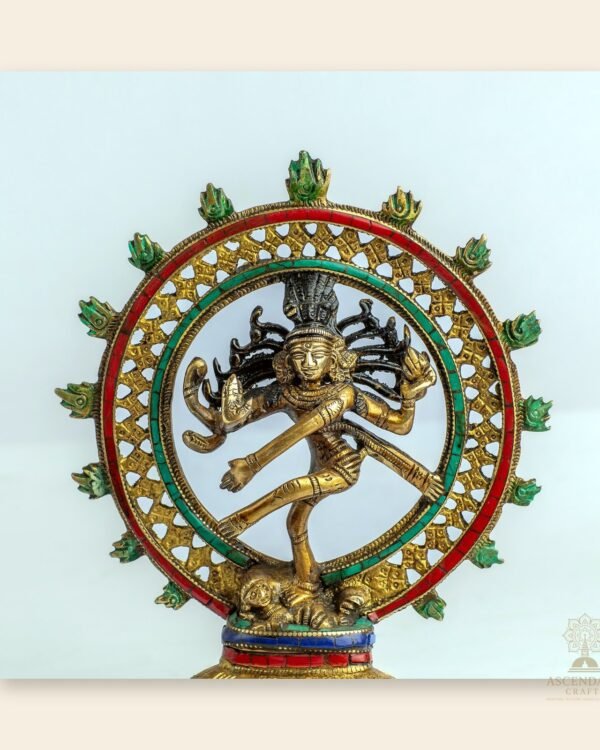 Nataraja Statue — Handcrafted Brass Dancing Shiva (8")