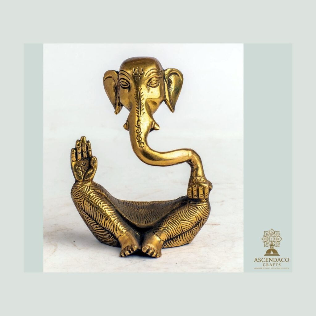 Miracle Ganesh Statue — Handcrafted Metal Deity Sculpture