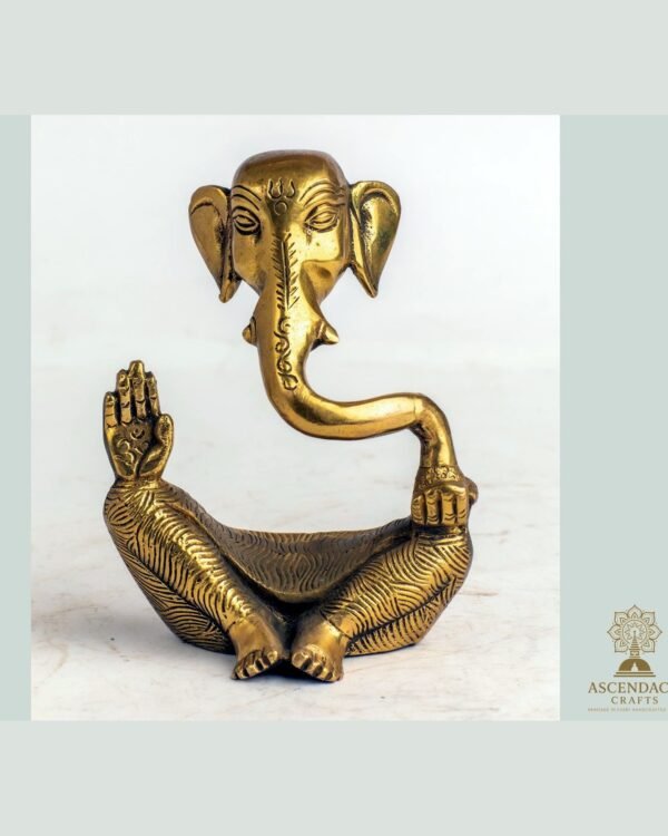 Miracle Ganesh Statue — Handcrafted Metal Deity Sculpture