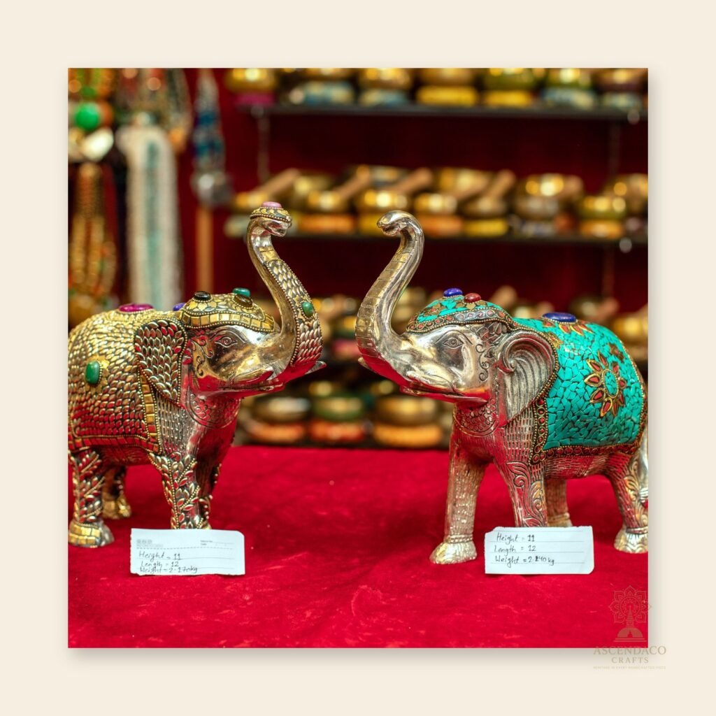 Elephant Family — Handcrafted Resin Figurine Set