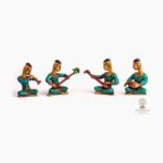 Musician Band — Handcrafted Brass & Stonework Figurine Set