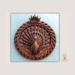 Hand-Carved Wooden Peacock Wall Art — Newari Carving from Nepal