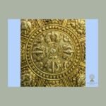 15″ Golden Mandala Wall Plate — Hand-Embossed Copper with Gold Finish