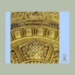 15″ Golden Mandala Wall Plate — Hand-Embossed Copper with Gold Finish