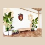 Kumari Mask — Hand-Painted Nepalese Living Goddess Wall Art (12×9″)
