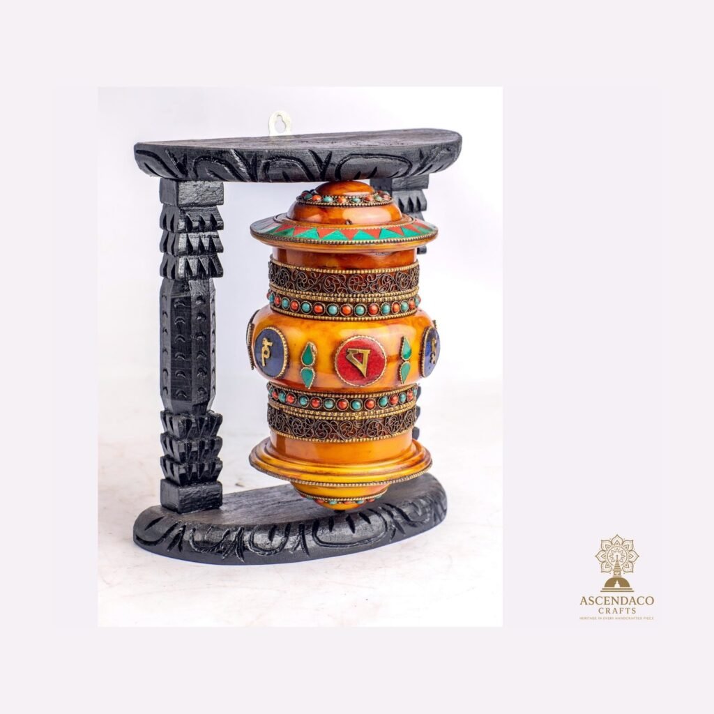 Tibetan Prayer Wheel (Manay) — Handcrafted Metal Mani Wheel