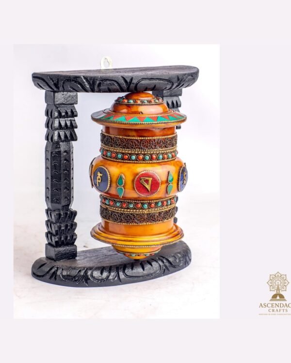 Tibetan Prayer Wheel (Manay) — Handcrafted Metal Mani Wheel