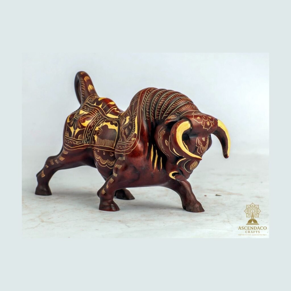 Sacred Bull (Nandi) Figurine — Handcrafted Resin Sculpture