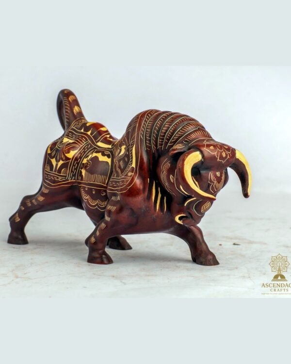 Sacred Bull (Nandi) Figurine — Handcrafted Resin Sculpture