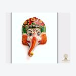 Traditional Nepali Deity Mask — Handmade Papier-Mâché Wall Art (7″)