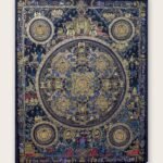 Antique Traditional Mandala Thangka — Hand-Painted Tibetan Buddhist Art
