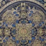 Antique Traditional Mandala Thangka — Hand-Painted Tibetan Buddhist Art