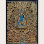 Medicine Buddha (Healing Buddha ) Thangka — Hand-Painted Tibetan Buddhist Art