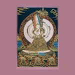 Dhukar Thangka (Ushnisha Sitatapatra) In Sanskrit Thangka — Hand-Painted Tibetan Buddhist Art