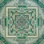 Border Kalachakra Mandala Thangka — Hand-Painted Tibetan Buddhist Art