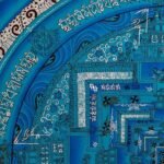 Silver Kalachakra Mandala Thangka — Hand-Painted Tibetan Buddhist Art