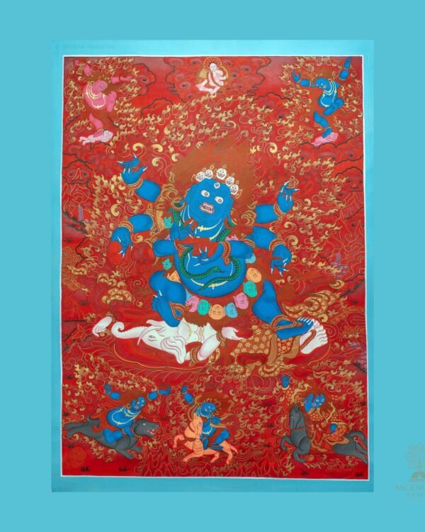 Vajrapani Thangka — Hand-Painted Tibetan Buddhist Art