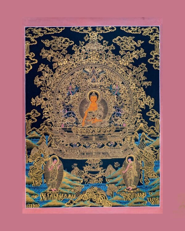 Shakyamuni Buddha Thangka (Siddhartha Gautama) Thangka — Hand-Painted Tibetan Buddhist Art