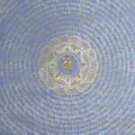 White Mantra Mandala Thangka — Hand-Painted Tibetan Buddhist Art