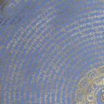 White Mantra Mandala Thangka — Hand-Painted Tibetan Buddhist Art