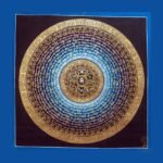 Lotus Mantra Mandala Thangka — Hand-Painted Tibetan Buddhist Art