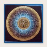 Lotus Mantra Mandala Thangka — Hand-Painted Tibetan Buddhist Art