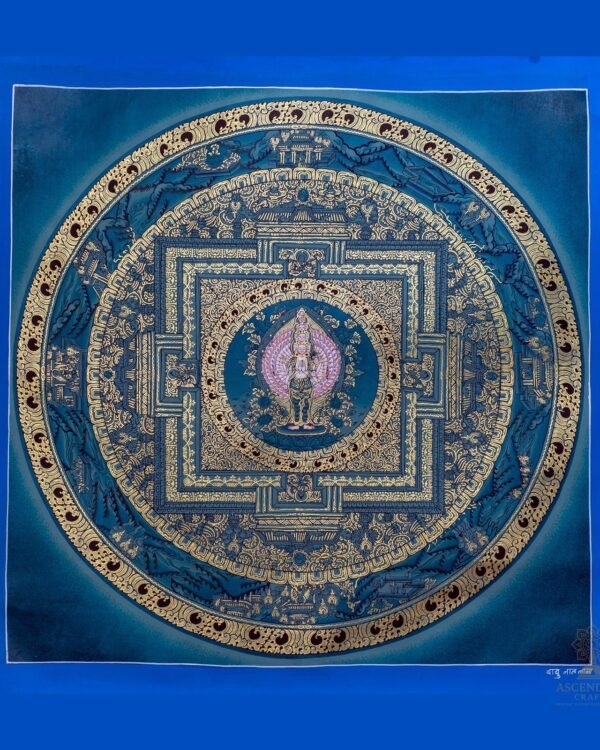 Lokeshwor Mandala (Padmapani) ( Holder Of Lotus) Thangka — Hand-Painted Tibetan Buddhist Art