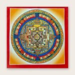 Kalachakra Mandala Thangka — Hand-Painted Tibetan Buddhist Art