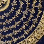 Black Mantra Mandala Thangka — Hand-Painted Tibetan Buddhist Art